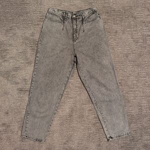 P.S. Gitano Vintage High Rise Straight Leg Gray Acid Wash Jeans